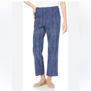 Akris Punto trouser pants ankle blue pattern size US 16